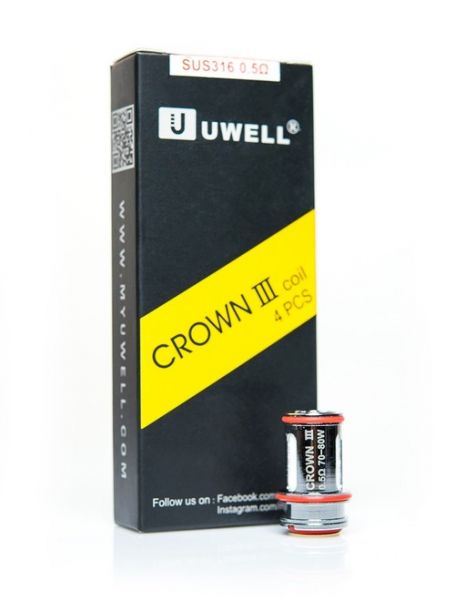 Uwell Crown 3 Verdampferköpfe - SUS316 Coils - 4er Pack