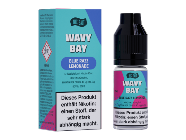 Wavy Bay - Nikotinsalz Liquid - Blue Razz Lemonade