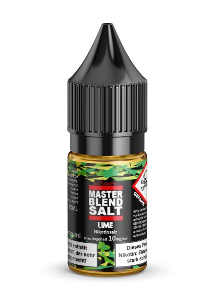 Masterblend Salt - Lime 10ml Nikotinsalz Liquid