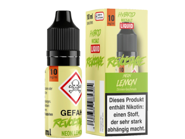 Revoltage - Tobacco Gold - Hybrid Nikotinsalz Liquid - Neon Lemon