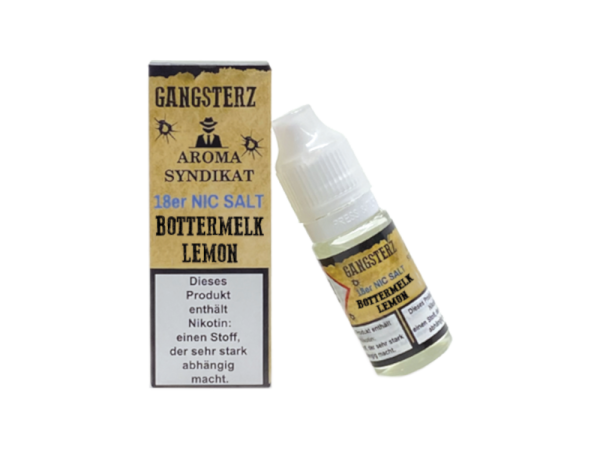 Gangsterz - Bottermelk Lemon - Nikotinsalz Liquid 18 mg/ml