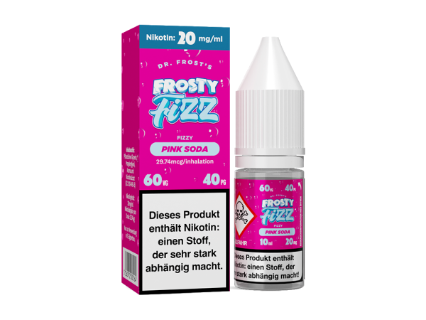 Dr. Frost - Frosty Fizz - Blue Slush - Nikotinsalz Liquid 20mg/ml - Pink Soda